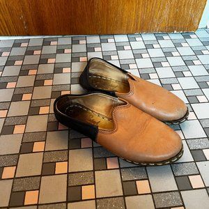 Sabah turkish leather shoes, black and tan sz 37
